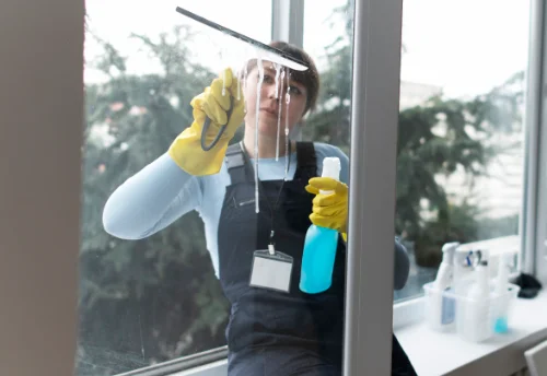 Nettoyage de vitres intérieures et extérieures à Vouillon